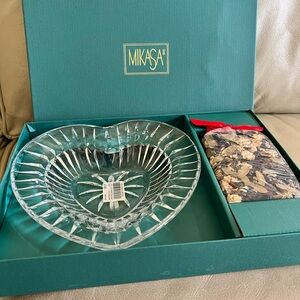 Mikasa Crystal Heart Dish